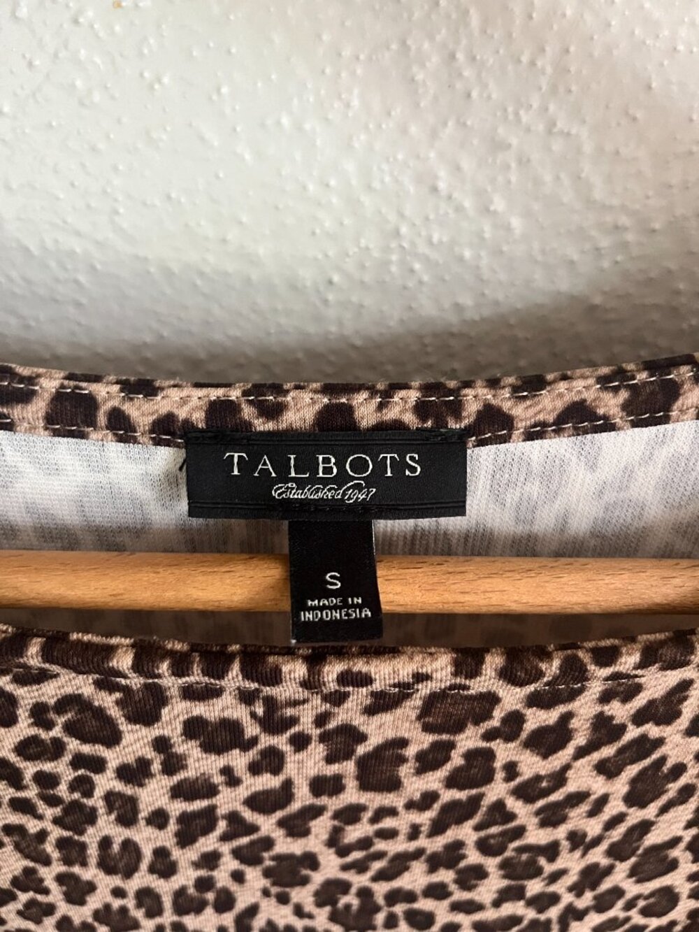 Talbots Leopard-Print Ruched Sheath Dress - Picture 3 of 4